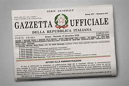 Image result for Gazzetta Ufficiale