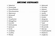 Image result for Good Username Names