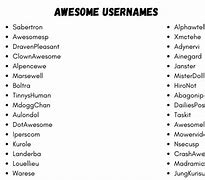 Image result for Cool Names Usernames