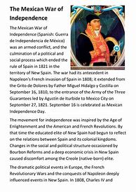 Image result for Mexican War of Independence 1810