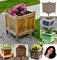Image result for How to Make a Wood Box for Plants