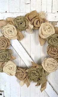 Image result for Burlap Wreaths