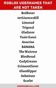 Image result for Good Roblox Usernames That Are Not Taken