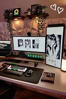 Image result for Gold Painted Desk with Teal
