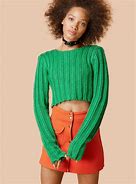 Image result for Red Crop Top Sweater