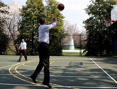 Image result for Obama Basketball Court White House