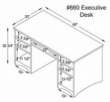 Image result for Executive Desk Dimensions