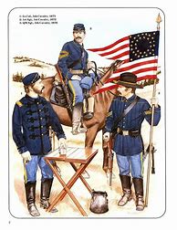 Image result for Cavalry Uniform 1870s