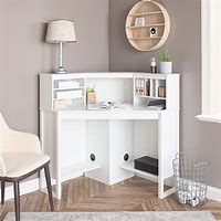 Image result for 48 Inch White Corner Desk