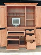 Image result for Computer Armoire with Pull Out Desk