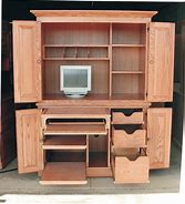 Image result for computer armoire with hutch