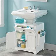 Image result for Bathroom Pedestal Sink Storage Cabinet