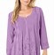 Image result for Denim & Co. Essentials Regular 3/4Sleeve Tunic, Size Small, Lilac
