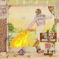 Image result for Elton John Goodbye Yellow Brick Road Album Cover