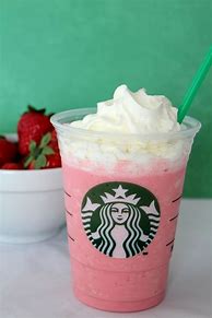 Image result for Starbucks Strawberries and Cream Frappuccino