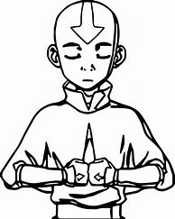 Image result for Aang Avatar State Coloring Pages