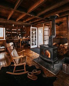 Guest cottage with a wood stove in Tivoli, Dutchess County, New York ...