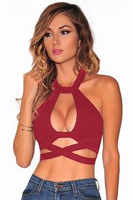 Image result for Red Tank Top Cropped