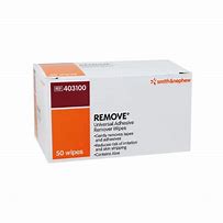 Image result for Remove Adhesive Remover Wipe, 2.5 X 2.5" | Box Of 50 | Carewell