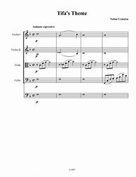Image result for Tifa's Theme Sheet Music