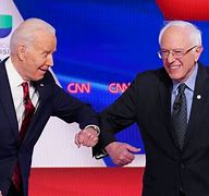Image result for Biden Sanders Handshakes