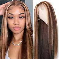 Image result for Lace Front Wigs Human Hair Pre Plucked
