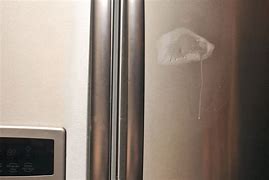 Image result for Dented Stainless Steel Refrigerator