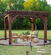 Image result for Image of 12X12 Pergola Metal Roof