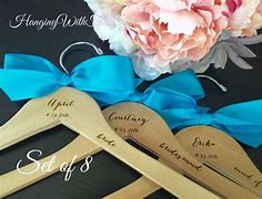 Image result for Wedding Hangers for Bridesmaids