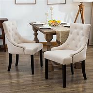 Image result for padded dining chairs