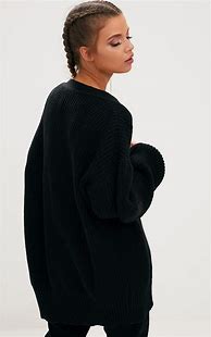 Image result for Black Chunky Knit Sweater