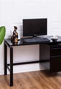 Image result for Glass Top Desk with Drawers