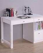 Image result for Small White Student Desk with Drawers