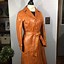 Image result for Men's Long Leather Trench Coat