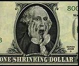 Image result for shrinking US dollar