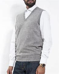 Image result for Men's Light Gray Modern Sweater Vest