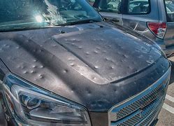 Image result for Silver Car Hail Damage