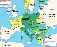 Image result for World War 2 Europe Map