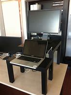 Image result for Small Standing Desk with Drawers