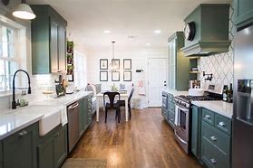 Image result for Joanna Gaines Green Kitchen
