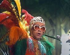 Image result for Elton John Stage Outfits Peacock