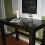 Image result for Rustic Black Wood Writing Desk