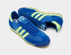Image result for Blue and Yellow Adidas Shoes