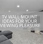 Image result for Wall Mounted TV White Background