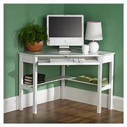 Image result for Small Corner Desk with Shelves