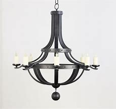 Image result for Forged Iron Entry Way Artisian Chandelier