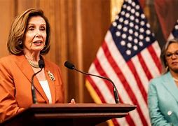 Image result for Pelosi at Podium with Zelensky