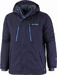 Image result for Columbia Blue and Black Ski Jacket