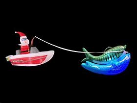 Image result for Santa Fishing Inflatable