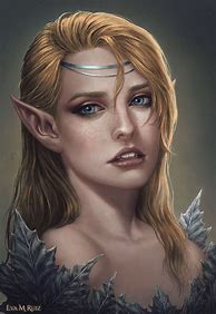 Image result for Wood Elf Female Portrait